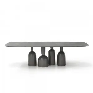 Mesa Cop rectangular cerámica/mármol Bonaldo