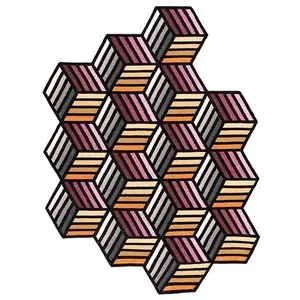Alfombra Parquet Hexagon GAN