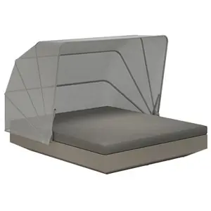 Cama Vela Daybed Basic cuadrada con parasol Vondom