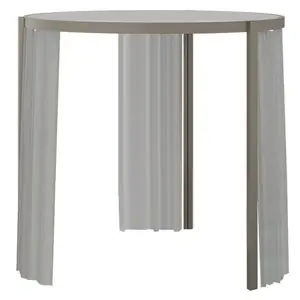 Pérgola Vela redonda con cortinas Vondom
