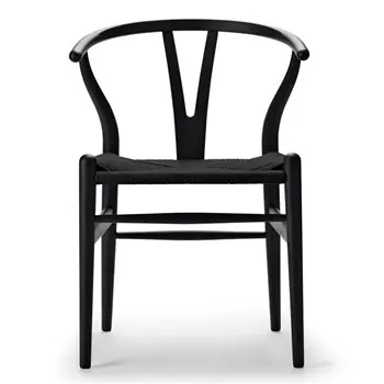 Silla Wishbone CH24 Colors Black Carl Hansen and Son - Carl Hansen & Son