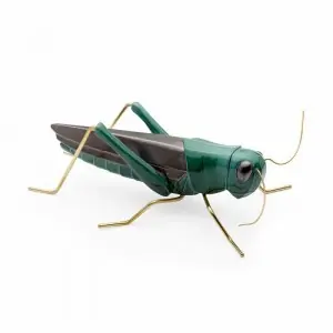 Escultura Grasshopper Color Green Mambo