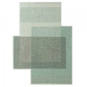 Alfombra Canevas Geo Green GAN