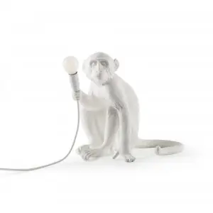 The Monkey Sitting white Seletti