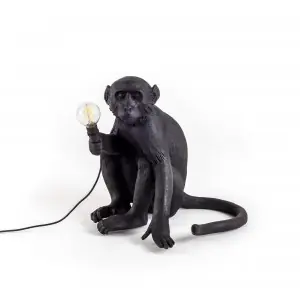 The Monkey Sitting black Seletti