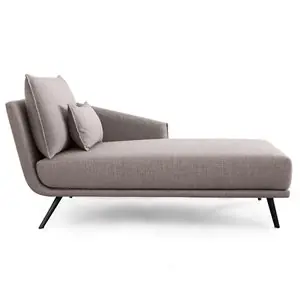 Chaise longue con brazo Costura Stua
