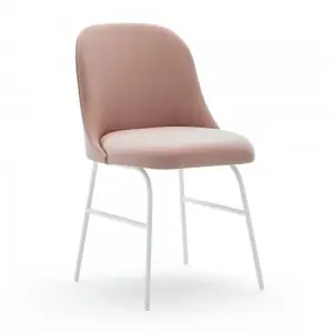 Silla Aleta base metálica Viccarbe