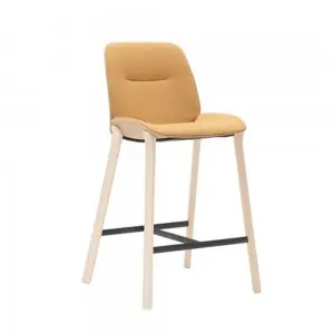 Taburete Nuez Tapizado patas fresno BQ-2762/2763 Andreu World