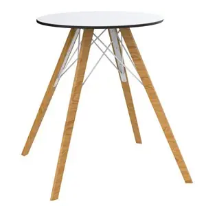 Mesa redonda Faz Wood dining Vondom