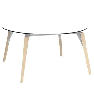 Mesa redonda Faz Wood lounge Vondom