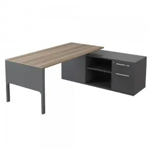 Mesa ejecutiva perfil bajo con 1 cajón archivador Lance Ofifran