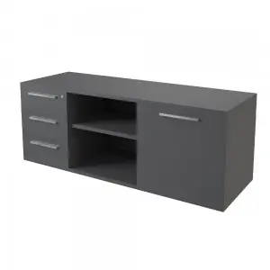 Armario melamina 3 cajones con puerta correderas Ofifran