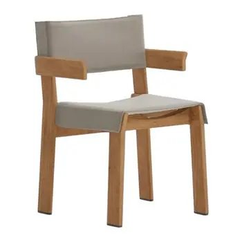Silla comedor brazos Band teca Kettal
