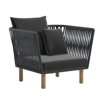 Sillón club Teca Bela Rope Bitta Kettal