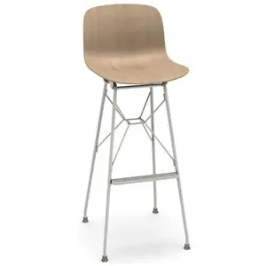 Taburete Troy Wireframe Madera Magis