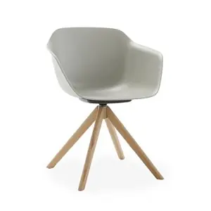 Sillón Taia giratorio madera Inclass