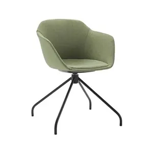 Sillón Taia giratorio acero tapizado Inclass