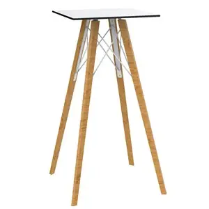 Mesa cuadrada alta Faz Wood Vondom