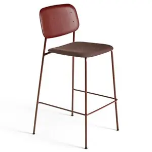 Taburete Soft Edge 90 asiento tapizado Hay