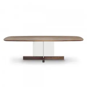 Mesa Cross Table glass Bonaldo