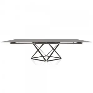 Mesa Delta Extensible Rectangular Madera/Cristal Bontempi