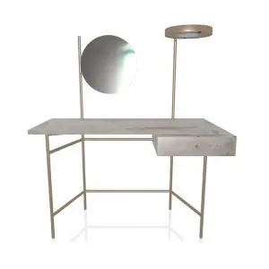 Escritorio Vanity Espejo Melamina Bontempi
