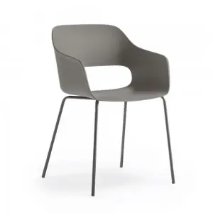 Sillón Babila acero Pedrali