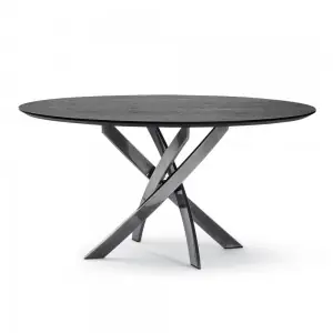Mesa Barone Redonda Madera/Mármol Bontempi