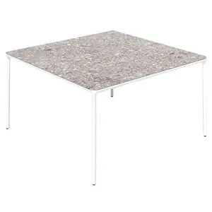 Mesa Slim cerámica cuadrada Outdoor Sovet Italia