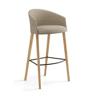 Taburete Copa base cuatro patas madera Viccarbe