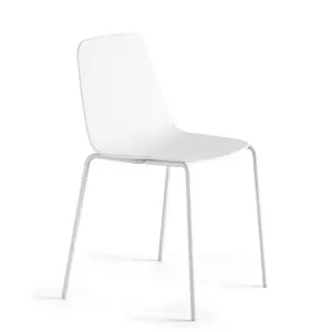 Silla Maarten base cuatro patas metal Viccarbe
