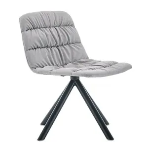 Butaca Maarten Lounge giratoria metal Viccarbe