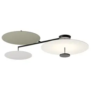 Lámpara techo Flat Triple Vibia