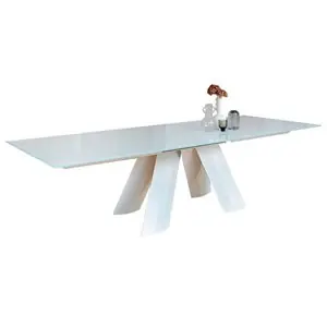 Mesa Twist Extensible Madera/Cristal Ingenia