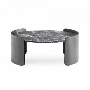 Mesa auxiliar Parenthesis Mármol Pedrali
