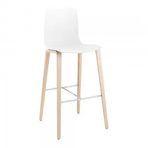 Taburete Aava polipropileno madera Arper