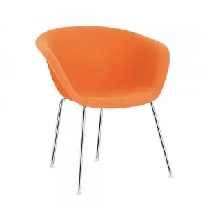 Silla Duna 02 tapizada patas Arper