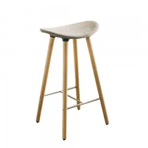 Taburete Coma Wood tapizado Enea
