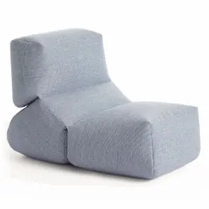 Puf Grapy Blue vichy Outdoor GAN
