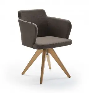 Sillón Evia giratorio madera Doos