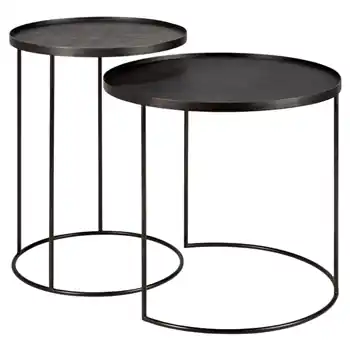 Juego de 2 Mesas Tray coffee Ethnicraft