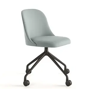 Silla Aleta base giratoria con ruedas Viccarbe