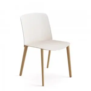 Silla Mixu polipropileno madera Arper