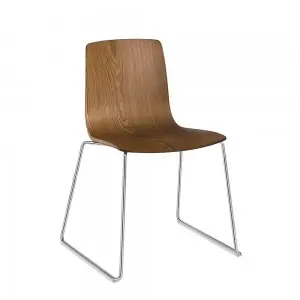 Silla Aava madera patín Arper