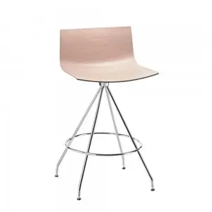 Taburete Catifa 46 madera giratorio Arper