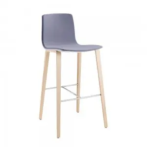 Taburete Aava tapizado madera Arper