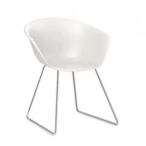 Silla Duna 02 polipropileno patín Arper
