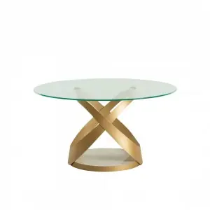 Mesa Capri Redonda Cristal Tonin Casa