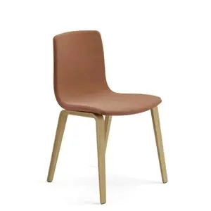 Silla Aava 02 polipropileno tapizada madera Arper