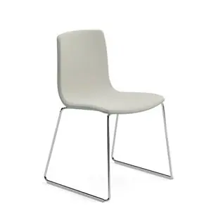 Silla Aava 02 polipropileno tapizada patín Arper